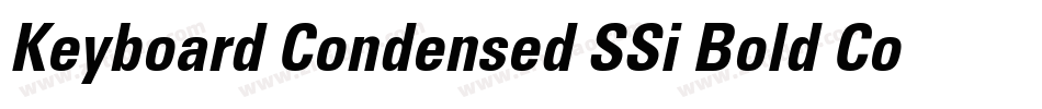 Keyboard Condensed SSi Bold Condensed字体转换